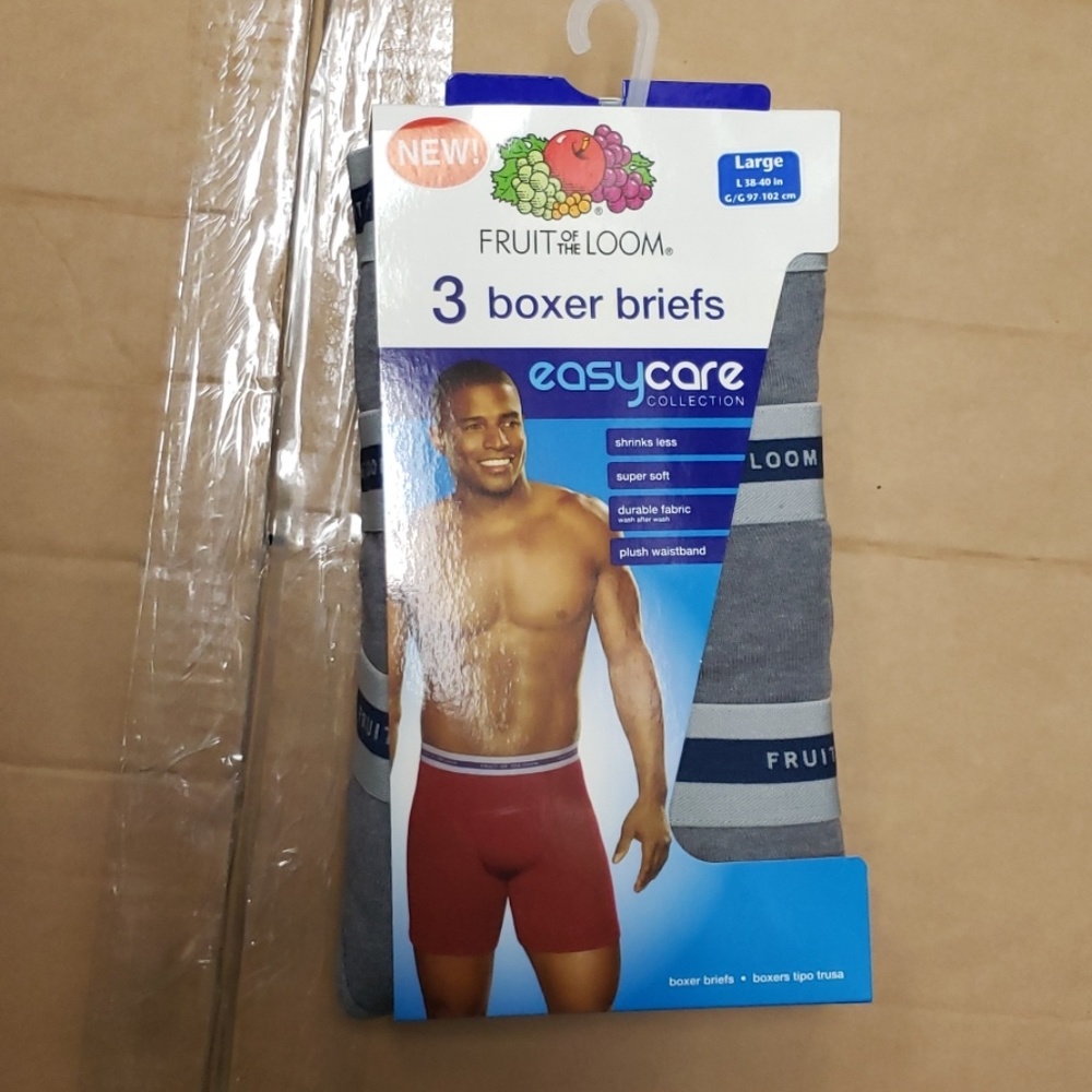 12 Pieces Fruit of The Loom Boxer Briefs Easy - Picture 2 of 4